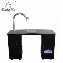 Manicure Nail Table Station Beauty Salon Equipment Drawer with LED Lamp